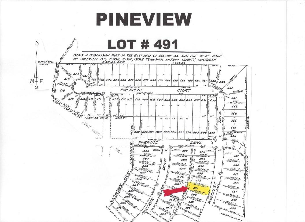 Pv2 Lot #491 - Pinecrest Elmira, MI 49730